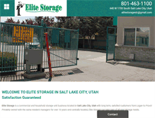 Tablet Screenshot of elitestorageslc.com